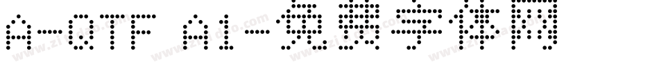 A-QTF A1字体转换
